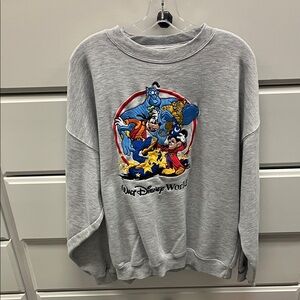 Vintage Disney Gray Crewneck Sweater